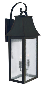 Orpington Two Light Wall Mount in Satin Black (37|ORB-10CLR-BK)