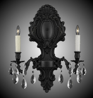 Wall Sconce Two Light Wall Sconce in Polished Brass w/Black Inlay (183|WS9427-OTK-12G-ST)