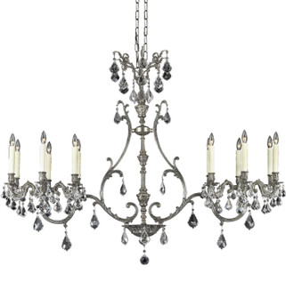 Chateau 12 Light Island Pendant in Polished Brass w/Black Inlay (183|IL9675-2-ALN-12G-ST)