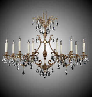 Chateau Ten Light Island Pendant in Polished Brass w/Umber Inlay (183|IL9674-2-ATK-01G-ST)