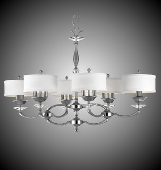 Kensington 12 Light Island Pendant in Pewter w/Polished Nickel Accents (183|IL5447-37G-38G-ST-GL)