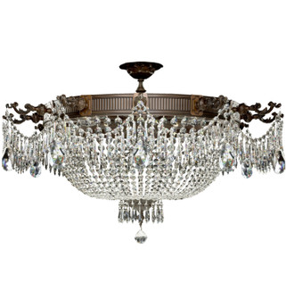 Valencia 12 Light Flush Mount in Silver (183|FM8014-P-08G)