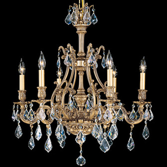 Chateau Six Light Chandelier in French Gold Glossy (183|CH9631-A-03G-ST)