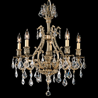 Chateau Five Light Chandelier in Antique Black Glossy (183|CH9630-A-02G-ST)