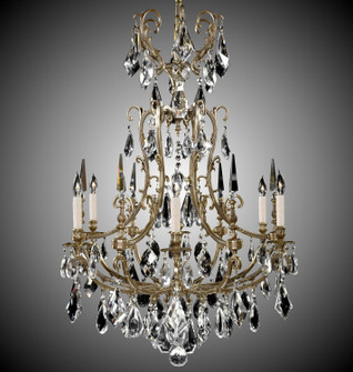 Parisian Six Light Chandelier in French Gold Glossy (183|CH7016-ALN-03G-PI)