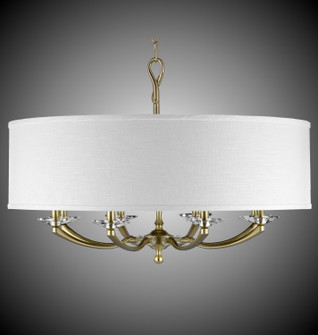 Kensington Eight Light Chandelier in Pewter w/Polished Nickel Accents (183|CH5427-37G-38G-ST-HL)