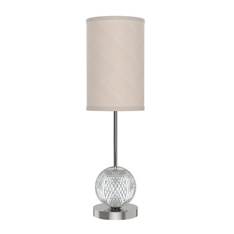 Marni LED Lamp in Natural Brass/White Linen|Polished Nickel/White Linen (452|TL321201PNWL)