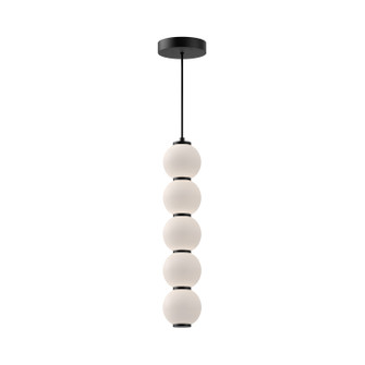 Bijou LED Pendant in Matte Black/Opal Matte Glass (452|PD531515MBOP)