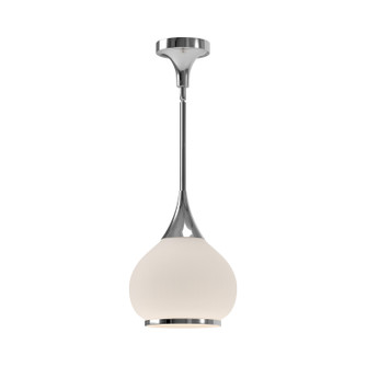 Hazel One Light Pendant in Chrome/Opal Matte Glass (452|PD524110CHOP)