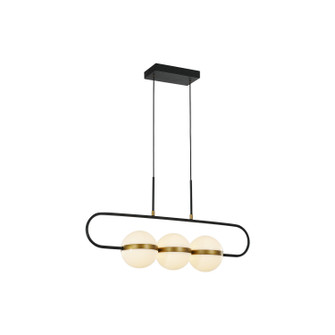 Tagliato LED Pendant in Matte Black/Brushed Gold (452|LP302003MBBG)