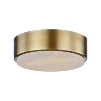 Blanco LED Flush Mount in Vintage Brass/Alabaster (452|FM325108VBAR)