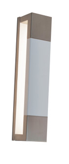 Post LED Wall Sconce in Satin Nickel and White (162|PTS3151200L30D1SNWH)