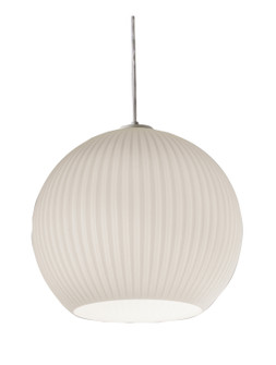 Cleo One Light Pendant in White (162|CLEP13WH)