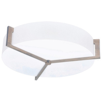 Apex LED Flush Mount in Linen White/Weathered Grey (162|APF1932LAJUDWG-LW-MSBB)