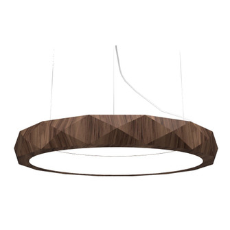 Facet LED Pendant in American Walnut (486|1357LED.18)