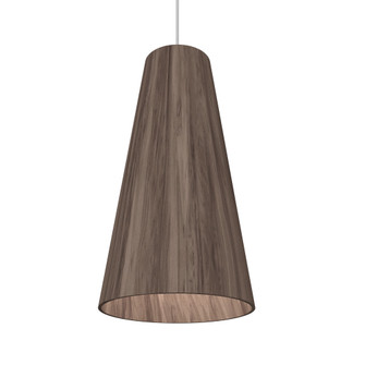 Conical One Light Pendant in American Walnut (486|1233.18)