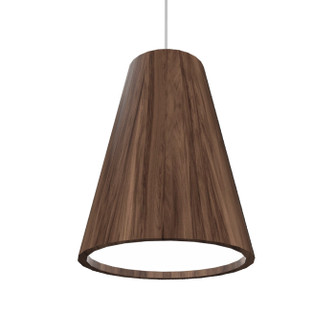 Conical One Light Pendant in American Walnut (486|1130.18)
