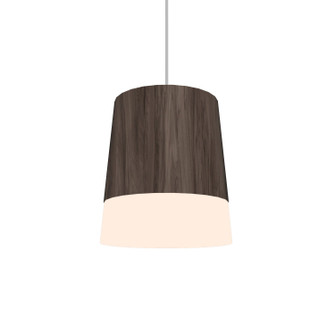 Conical LED Pendant in American Walnut (486|1100LED.18)
