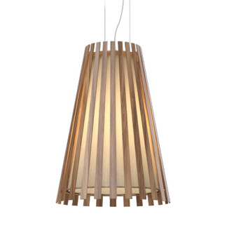 Slatted One Light Pendant in American Walnut (486|1036.18)