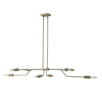 Perret Eight Light Pendant in Aged Brass (106|TP60021AB)