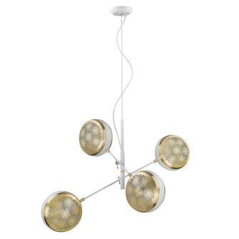 Tholos Four Light Pendant in White (106|TP30122WH)