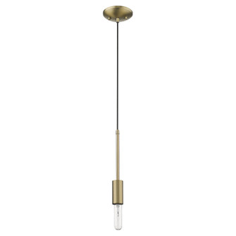 Perret One Light Mini Pendant in Aged Brass (106|TP30018AB)