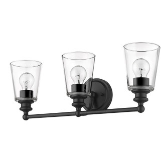 Ceil Three Light Vanity in Matte Black (106|IN41402BK)