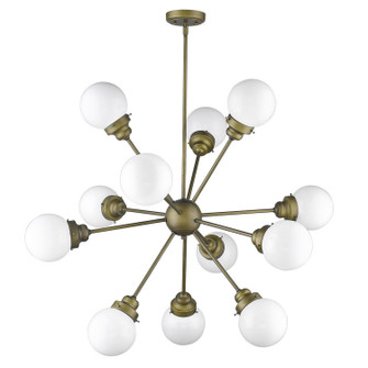 Portsmith 12 Light Chandelier in Raw Brass (106|IN21225RB)