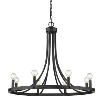 Sawyer Eight Light Chandelier in Matte Black (106|IN11151BK)