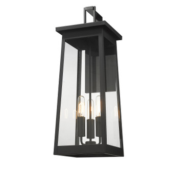 Alden Three Light Wall Sconce in Matte Black (106|1222BK)