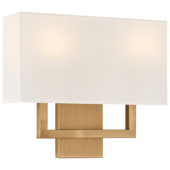 Mid Town LED Wall Sconce in Antique Brushed Brass (18|64062LEDDLP-ABB/WH)