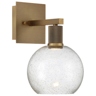 Port Nine Burgundy LED Wall Sconce in Antique Brushed Brass (18|63145LEDD-ABB/SDG)