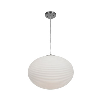 Callisto LED Pendant in Brushed Steel (18|50181LEDDLP-BS/OPL)