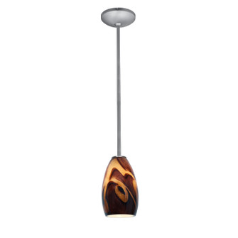 Champagne LED Pendant in Brushed Steel (18|28012-3R-BS/ICA)