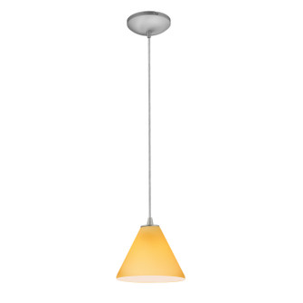 Martini LED Pendant in Brushed Steel (18|28004-3C-BS/AMB)