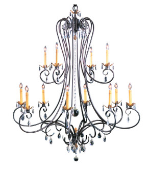 Liebestraum 12 Light Foyer Chandelier in Mahogany Bronze (8|9907 MB)