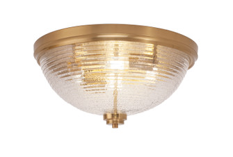 Any Four Light Flush Mount in New Age Brass (200|828-NAB-7)