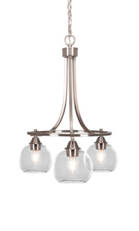 Paramount Three Light Chandelier in Brushed Nickel (200|3413-BN-4100)