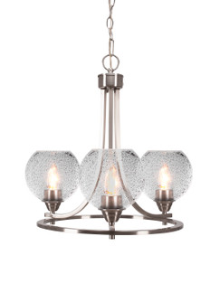 Paramount Three Light Chandelier in Brushed Nickel (200|3403-BN-4102)