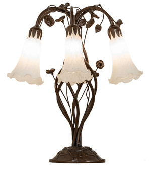 White Six Light Table Lamp in Mahogany Bronze (57|255807)