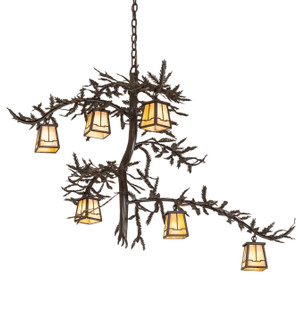 Pine Branch Six Light Chandelier in Oil Rubbed Bronze (57|253650)