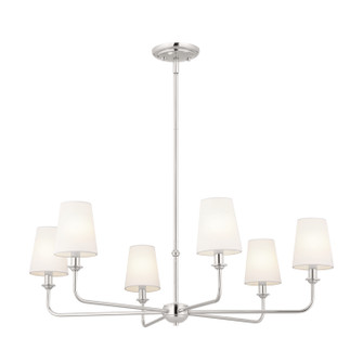 Pallas Six Light Chandelier in Polished Nickel (12|52516PN)