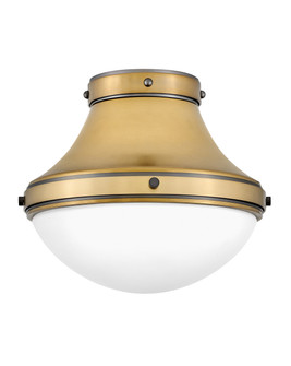 Oliver LED Flush Mount in Heritage Brass (13|39051HB)