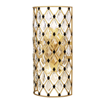 Windsor Two Light Wall Sconce in French Gold/Matte Black (137|345W02FGMB)