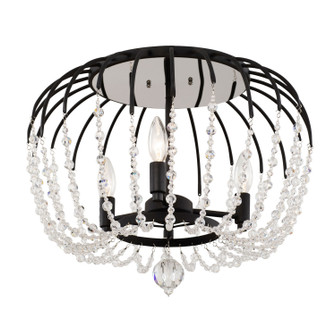 Voliere Three Light Semi-Flush Mount in Matte Black (137|343S03MB)