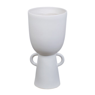 Talus Vase in Matte White (45|H0117-8254)