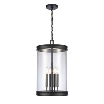 Mendoza Four Light Pendant in Matte Black (45|69746/4)