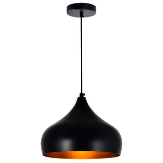 Dynamic One Light Pendant in Black (401|9633P9-1-101)