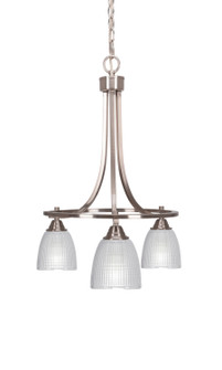 Paramount Three Light Chandelier in Brushed Nickel (200|3413-BN-500)