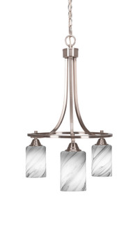 Paramount Three Light Chandelier in Brushed Nickel (200|3413-BN-3009)